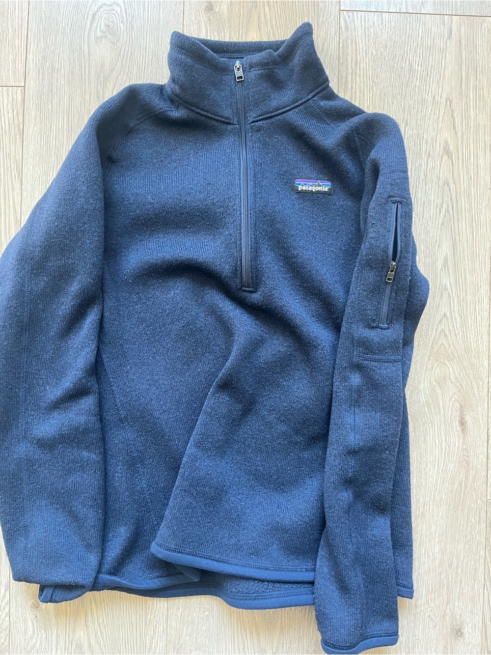 Patagonia Dark Navy Sherpa-Lined Fleece Jacket